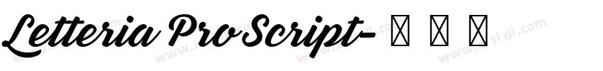 Letteria Pro Script字体转换